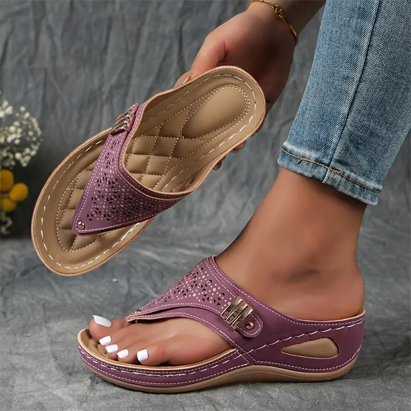 Élodie - Keil-Zehensandalen für Dame