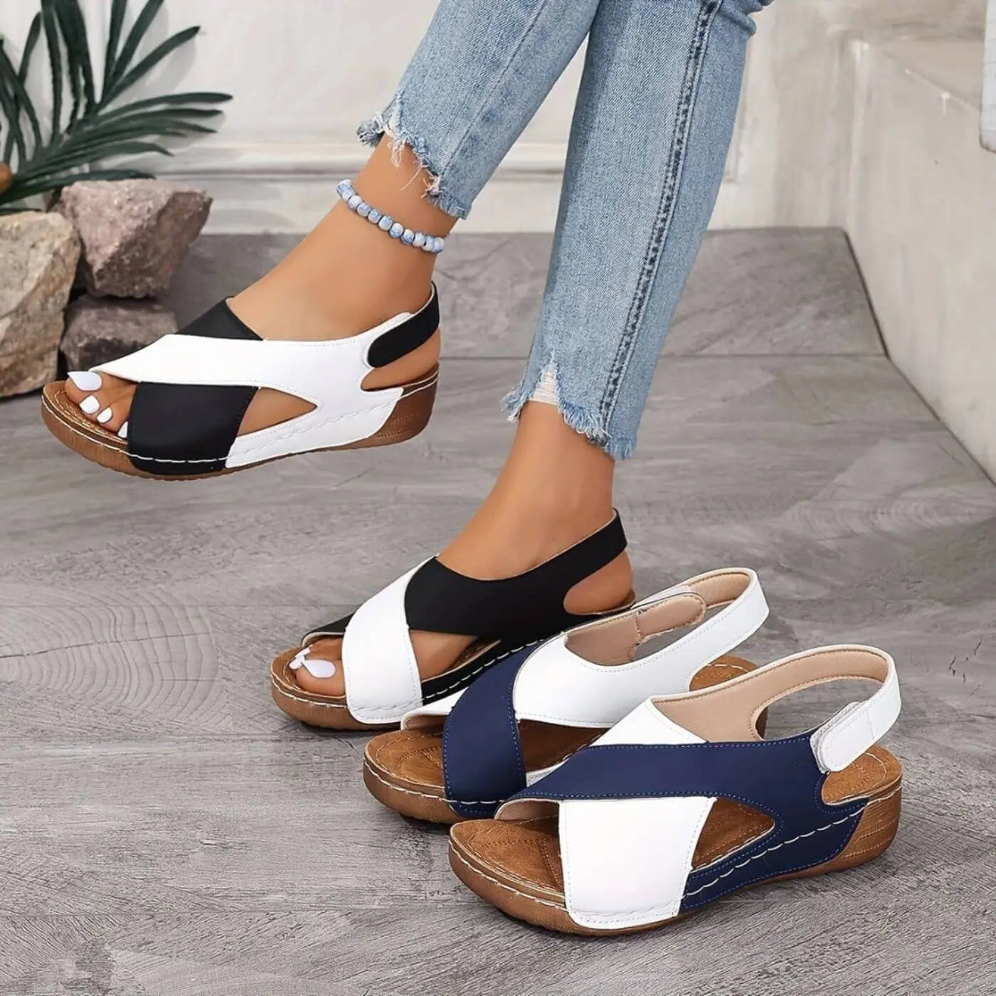 Nicole – Orthopädische Sandalen mit offener Spitze