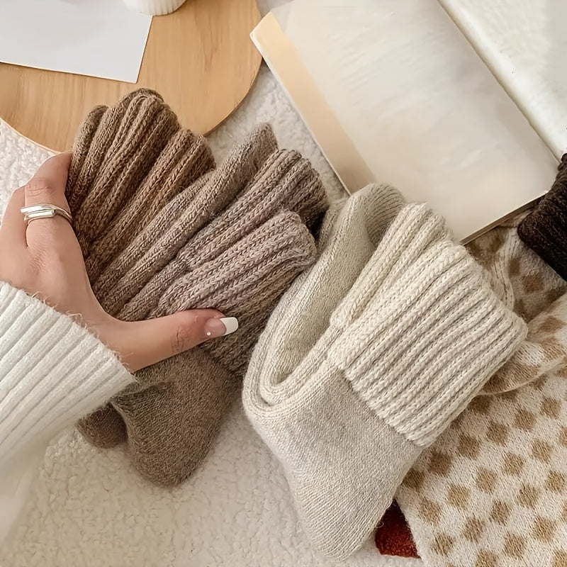 Winter-Frotteesocken (5 Paar) – dick, warm & kuschelig