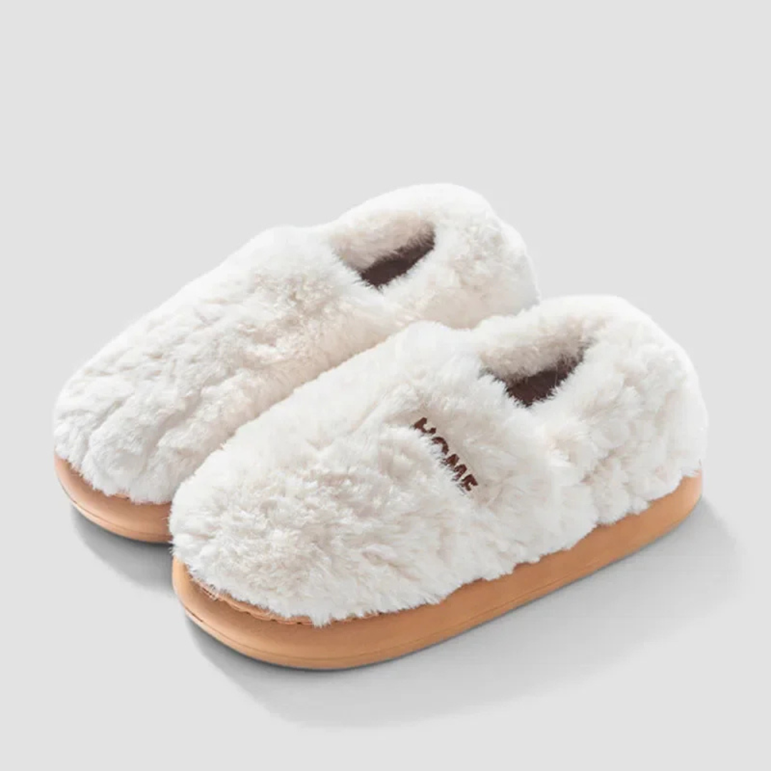 Home - Gefütterter Plüsch-Hausschuh
