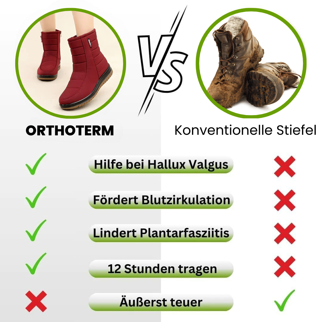 OrthoTerm - Schmerzlindernde, wasserdichte, isolierte Stiefel für Herbst und Winter