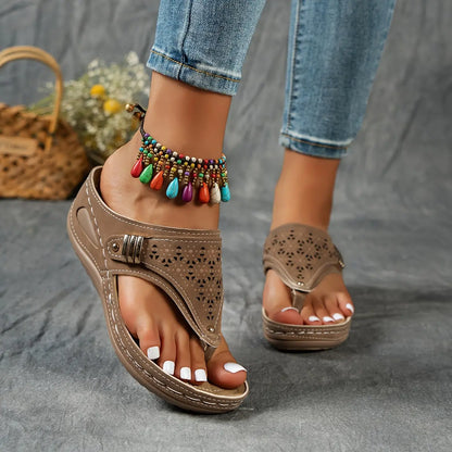 Élodie - Keil-Zehensandalen für Dame