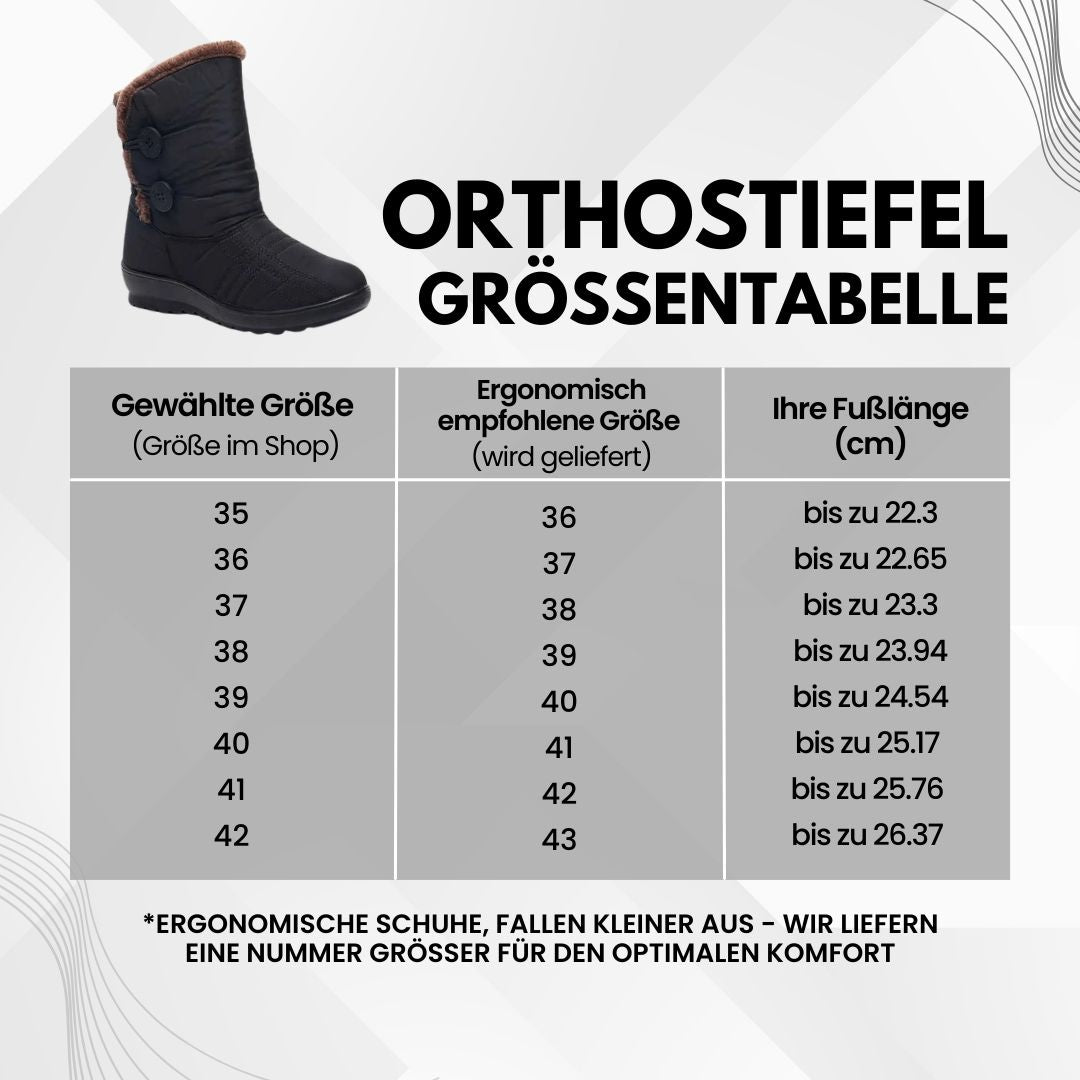 Orthostiefel - Ergonomische & wasserdichte Winterstiefel für Damen