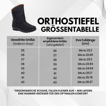 Orthostiefel - Ergonomische & wasserdichte Winterstiefel für Damen