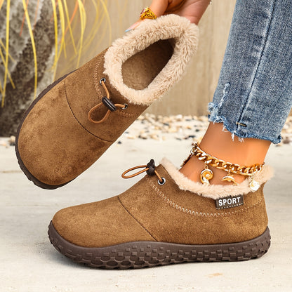 Tilda Winterschuh in Camel mit Plüschfutter