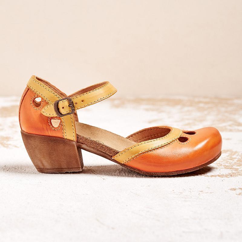 Laisy - Orthopädische Sandalen mit niedrigem Absatz