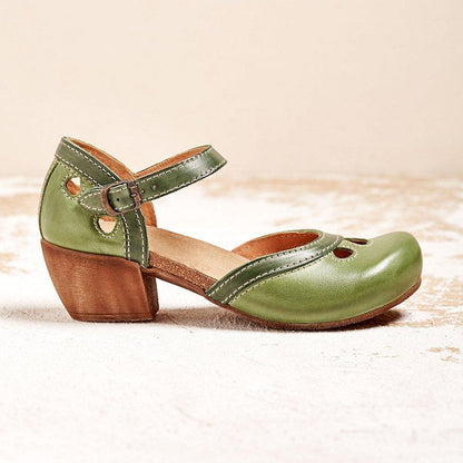 Laisy - Orthopädische Sandalen mit niedrigem Absatz