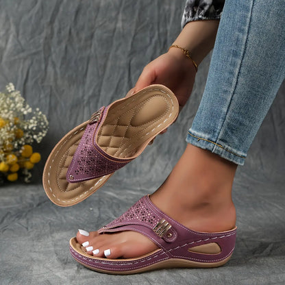 Élodie - Keil-Zehensandalen für Dame