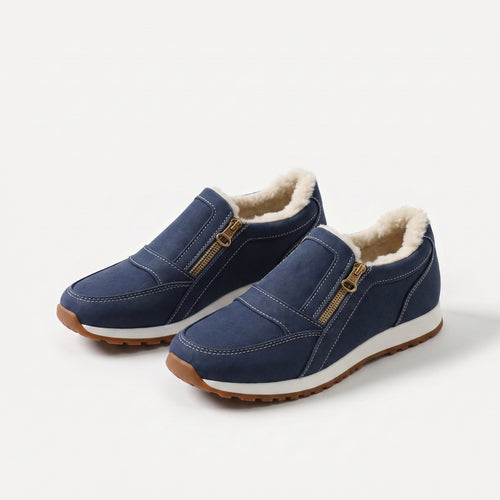 Janne – Warmer Slip-On-Sneaker mit doppeltem Reißverschluss