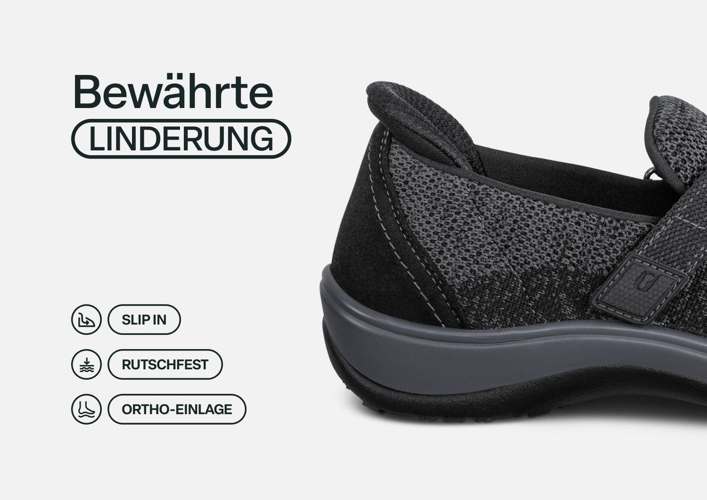 Clara - Leichter Komfort-Slipper für schmerzfreie Tage