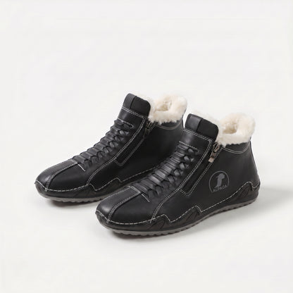 Lotte – Warm gefütterte Stiefelette mit Reißverschluss & Schnürung