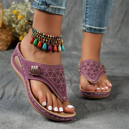 Élodie - Keil-Zehensandalen für Dame