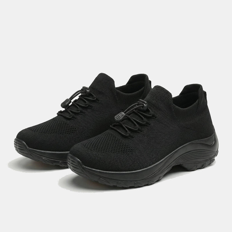 Ambulo Orthopädische Schuhe Strickstoff - Grün Schwarz
