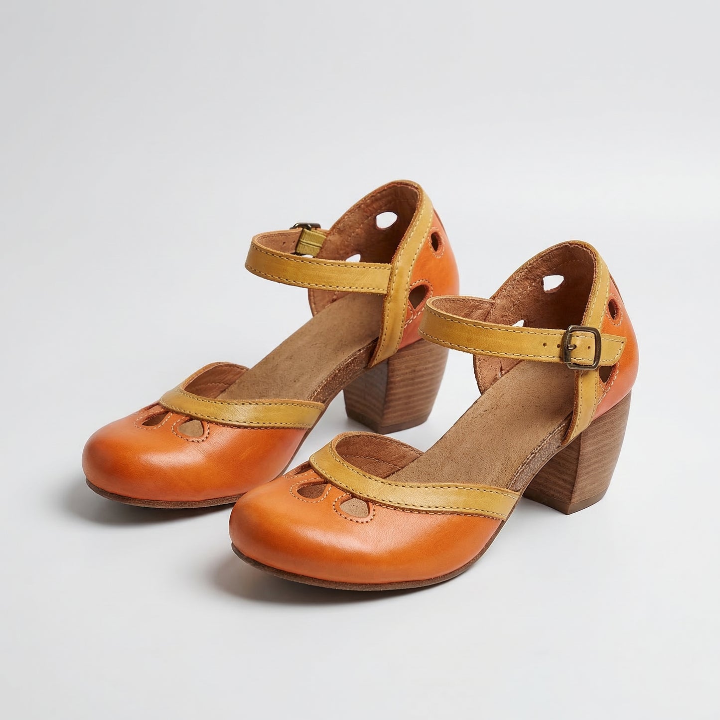 Laisy - Orthopädische Sandalen mit niedrigem Absatz