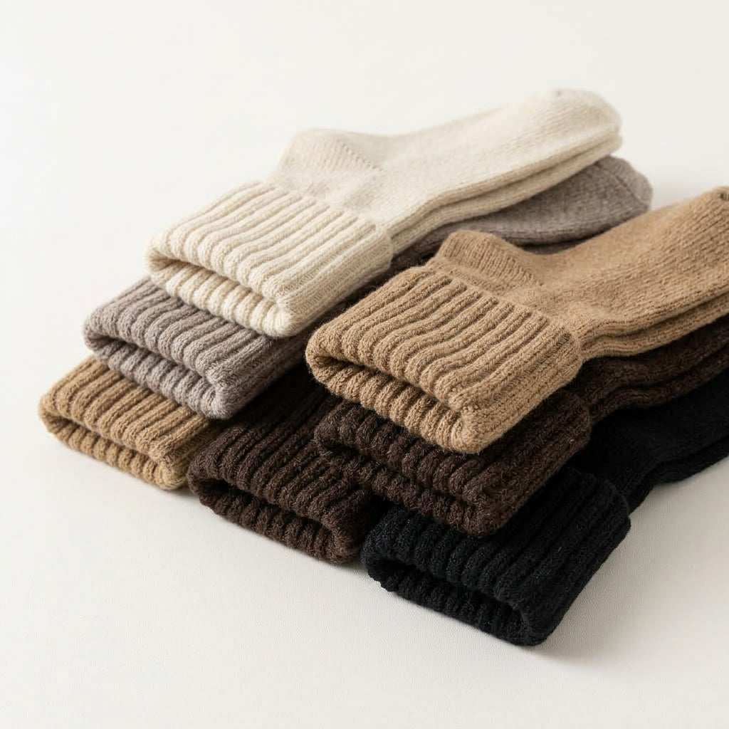 Winter-Frotteesocken (5 Paar) – dick, warm & kuschelig